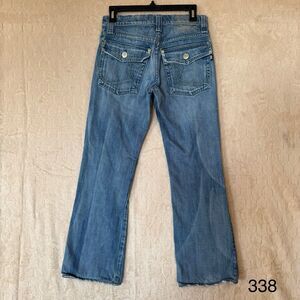 Rock & Republic Embellished Back Pockets Boot Cut Jeans 28x27 Cotton USA Plz See